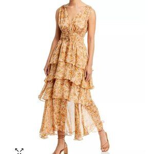 ASTR the Label Kali orange floral dress